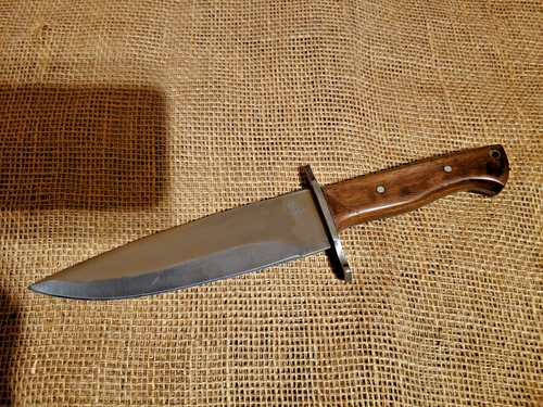Frost Cutlery Colorado Hunt Fixed Knife 7.25" Stainless Full Blade Dark Wood - Picture 4 of 11