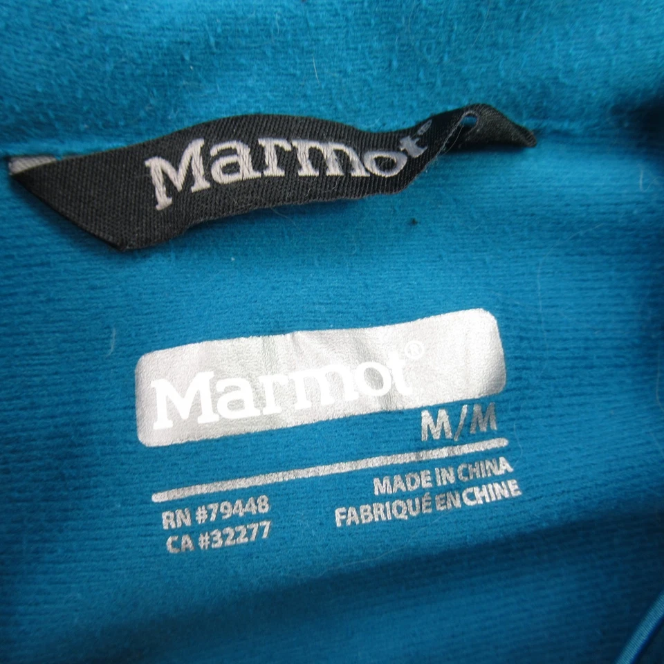 Marmot Jacket Womens Medium Full Zip Long Sleeve Hooded Outdoors Pockets Blue - Image 3 of 4