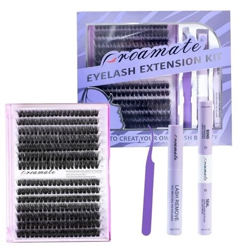 CLUSTER EYELASH (80D+100D Lash Kit) 1 Count (Pack of 1), Black - product listing photo