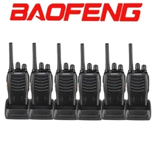 6 x Baofeng BF-88A Two Way Radio Rechargeable 1500 mAh Walkie Talkie 5W FRS