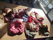 Bulk Lot 10 Christmas Stocking 6-7" Drawstring New