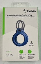 Belkin MSC002BTBL Secure Holder with Key Ring for Apple AirTag New and Sealed