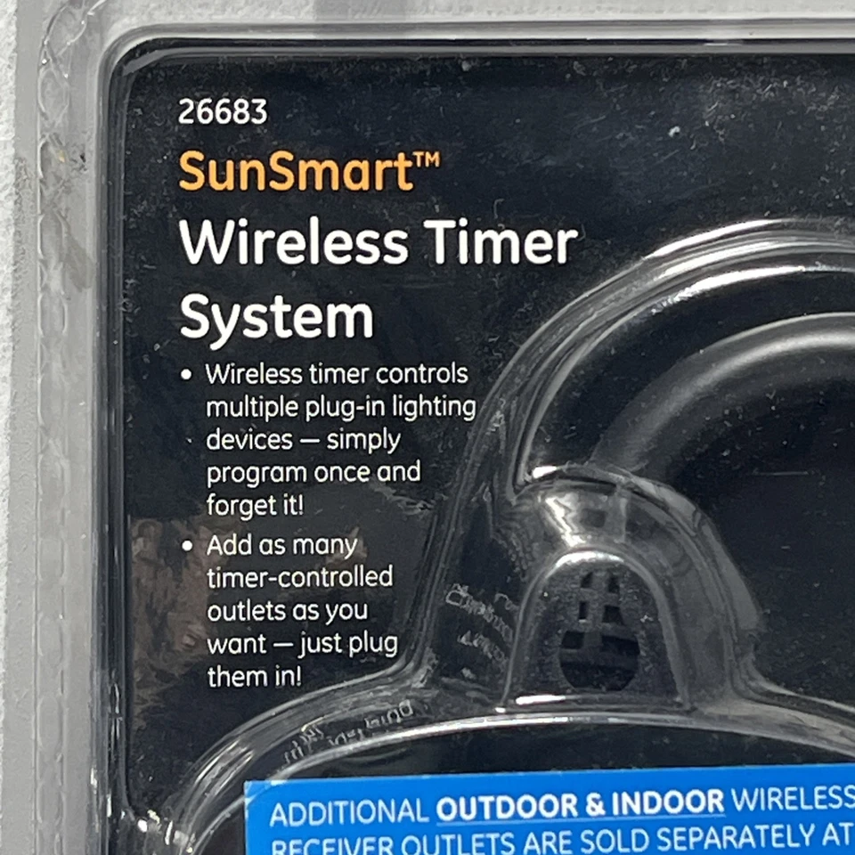 GE Sunsmart Indoor/Outdoor Wireless Timer System - New In Sealed Box - Image 3 of 4