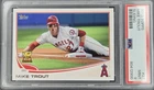 2013 TOPPS ALL-STAR ROOKIE #27 MIKE TROUT ANGELS SLIDING PSA 9