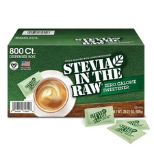 Stevia In The Raw Plant-Based Zero Calorie Sweetener Packets(800 ct.)Great Price