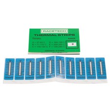 Racetech Self Adhesive Temperature Indicator Strips - 10 (Kit G, 121-280 Deg C)