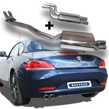 BASTUCK Komplettanlage ab Kat BMW Z4 E89 sDrive 23i 30i 2x76mm eingerollt