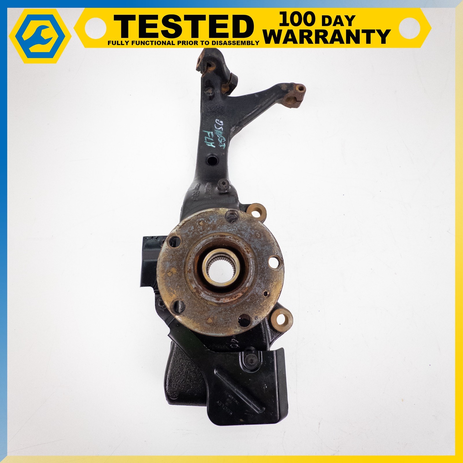 03-13 BENTLEY CONTINENTAL GT FRONT LEFT DRIVER SIDE STEERING KNUCKLE HUB OEM