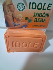 Idole Carrot Baby Soap 1pck Rectangular Body Bar Orange Made in Spain