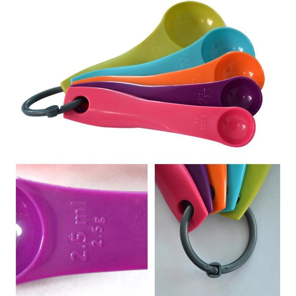 Measuring Spoon Kitchen Tool Cake Cooking Plastic Sugar 1/2.5/5/7.5/15ML - Image 4 of 4