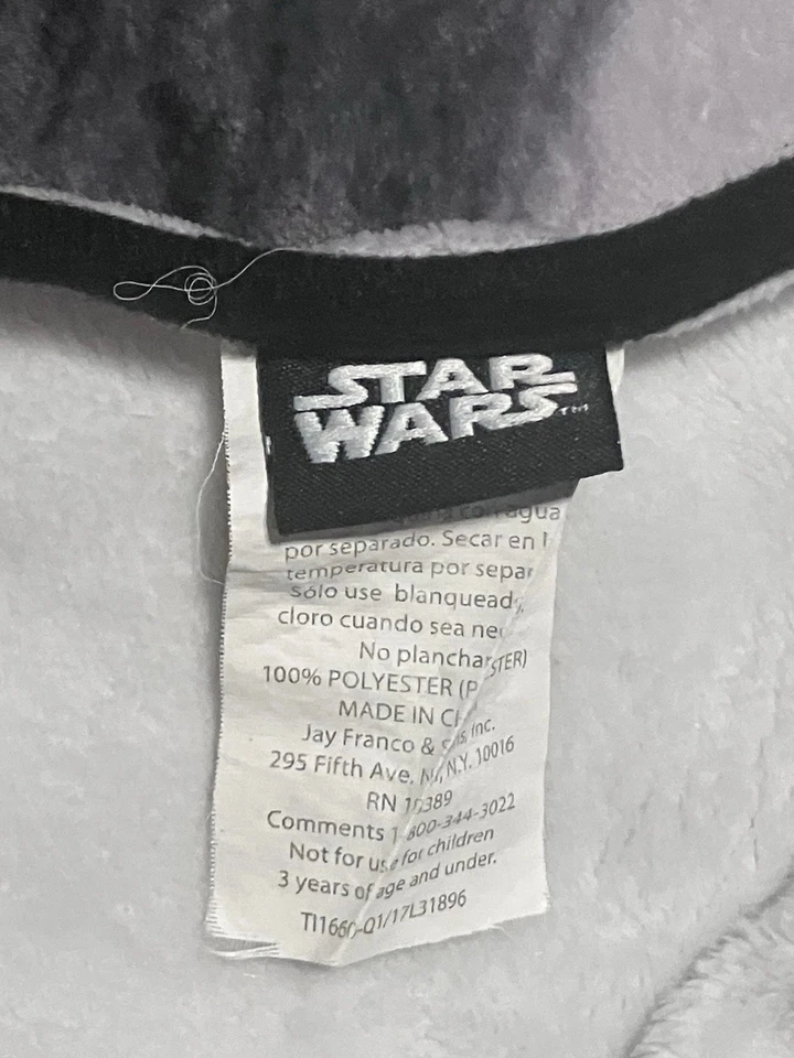 Star Wars 40th Anniversary Signature Black & White Print Blanket Fleece - Image 3 of 4