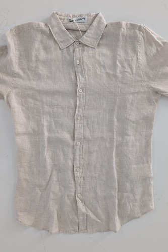 Camisa Our Legacy Above Polen Polvo Esparcido Crepé Tejido Lino Talla 48 Primavera 2025 - Imagen 3 de 12