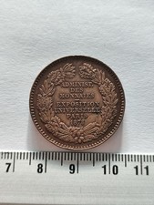 MEDAILLE EXPOSITION UNIVERSELLE PARIS 1878 MODULE 10 CENTIMES Ref23032J