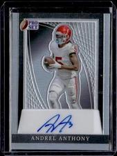 2024 Pro Set Metal #PA-AA1 Andrel Anthony Autographs Prismatic Silver #/25