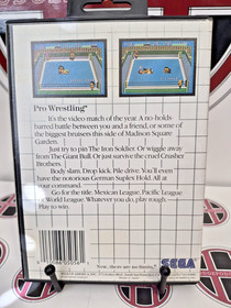 Pro Wrestling - Sega Master System - SMS - No Manual - Cleaned & Tested- *HPH