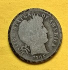 1905-S Barber Dime. 90% Silver. Good Condition. Charity Auction/Animal Rescue.￼ — photo 1