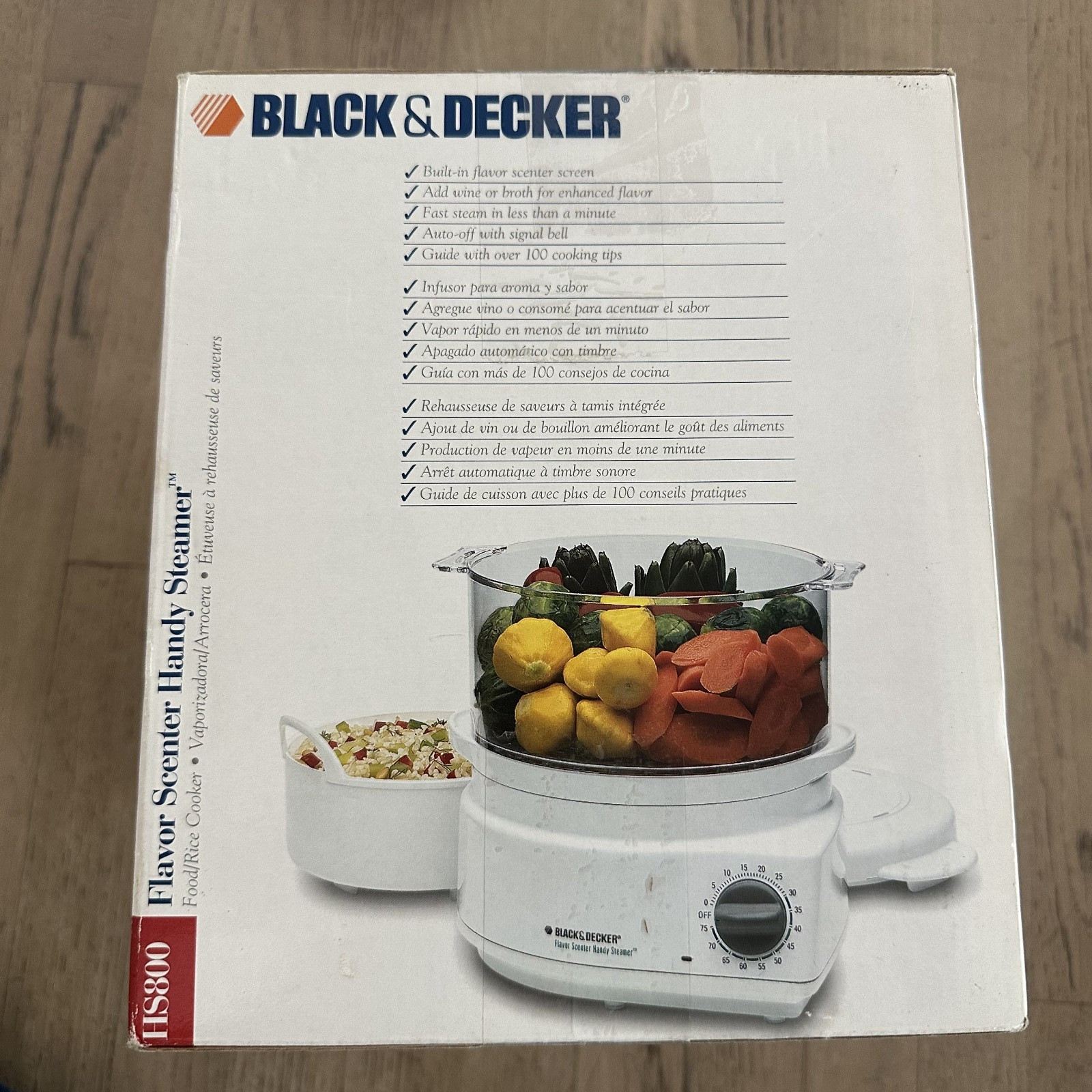 Black & Decker HS800 Flavor Scenter Handy Steamer Rice Cooker BRAND NEW