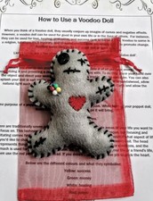 Hand made to order - Felt Voodoo Doll complete with