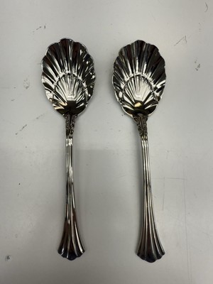 Reed And Barton. 1800. Two Stainless Steel Sugar Spoons. New.