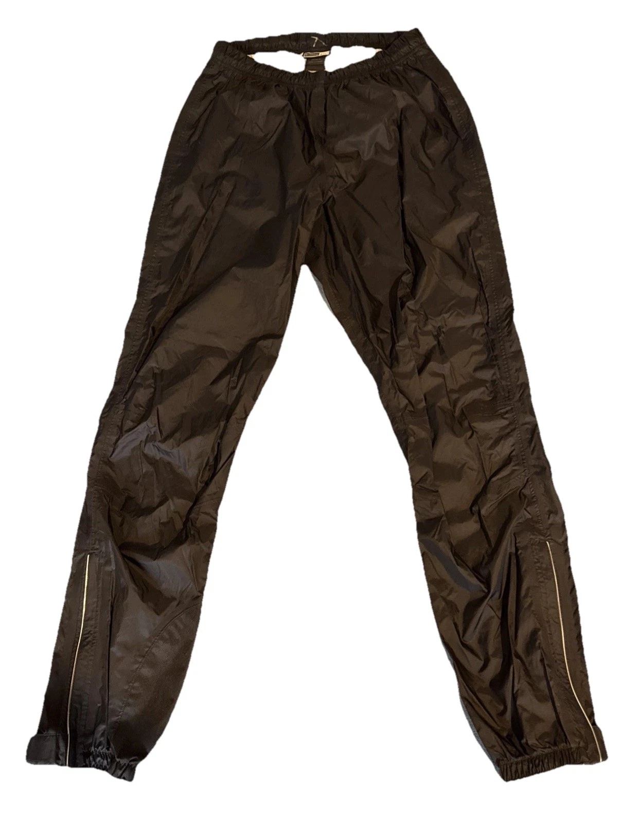 REI Men’s M Black Nylon Hiking Rain Pants Reflective Zip Cuff Grippers
Opens in a new window or tab