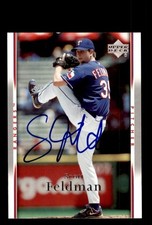 Signed Baseball Card Auto Scott Feldman 2007 Upper Deck #978 Texas Rangers