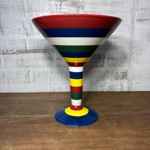 Large Oversized Painted Ceramic Martini Glass - Baum Bros