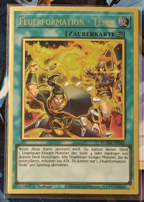 Yu-Gi-Oh Feuerformation - Tenki - MGED-DE042 - Premium Gold Rare - NM -1.Auflage