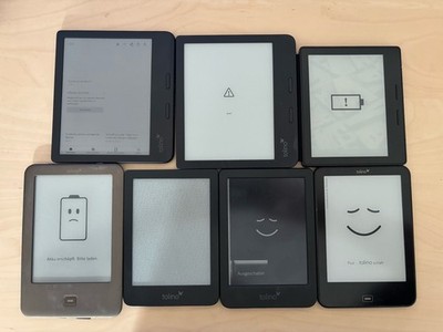 7x E-Reader E-Paper Kindle tolino Defekt Bastler Konvolut Posten
