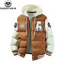Men's Winter Windproof Hooded Jacket, Warm Outdoor Casual Travel Sports Coat New