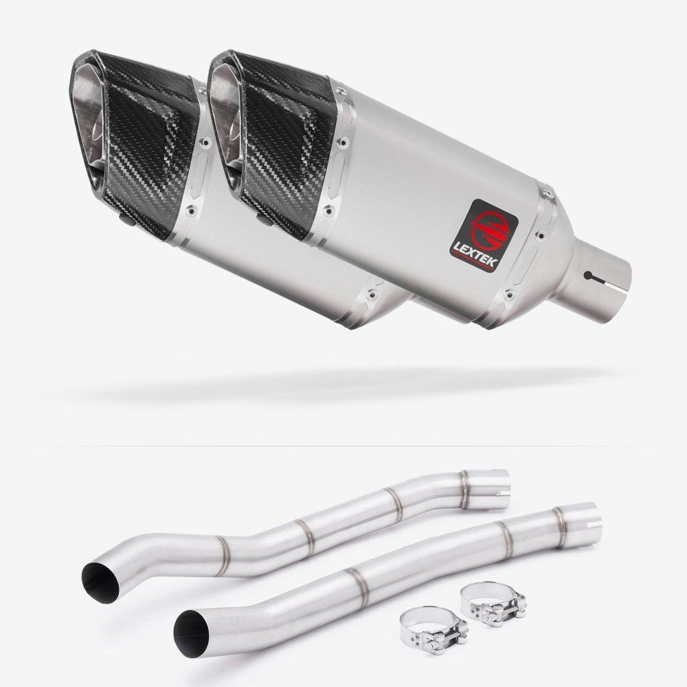 Lextek SP5  200mm with Link Pipes for Kawasaki ZZR1400 (12-19)