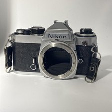Nikon FE Silver 35mm SLR Film Camera great 3479833