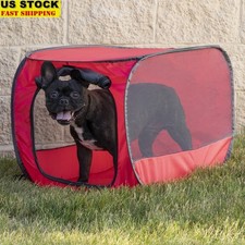Soft-Sided Pop Up Dog Kennel Portable Indoor Outdoor Travel Crate Dogs Cats New