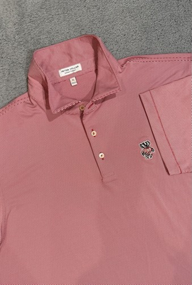 #ad Peter Millar Wisconsin Badgers Men’s XL Jubilee Stripe Performance Polo Shirt $59.99