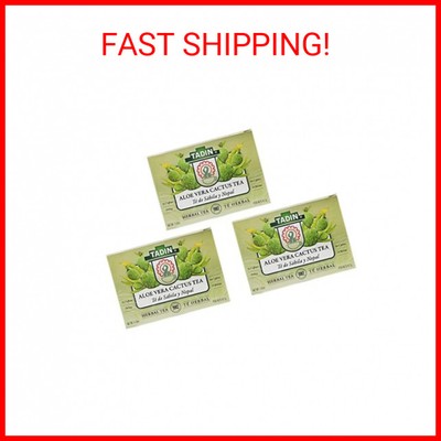 Tadin Aloe Vera Cactus Tea. Caffeine Free. 24 Tea Bags. 1.52 oz. Pack of 3