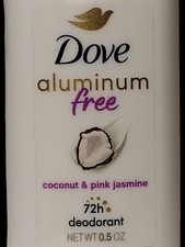    Dove Aluminum-Free 72HR Deodorant COCONUT  PINK JASMINE 0.5 oz TRAVEL SIZE