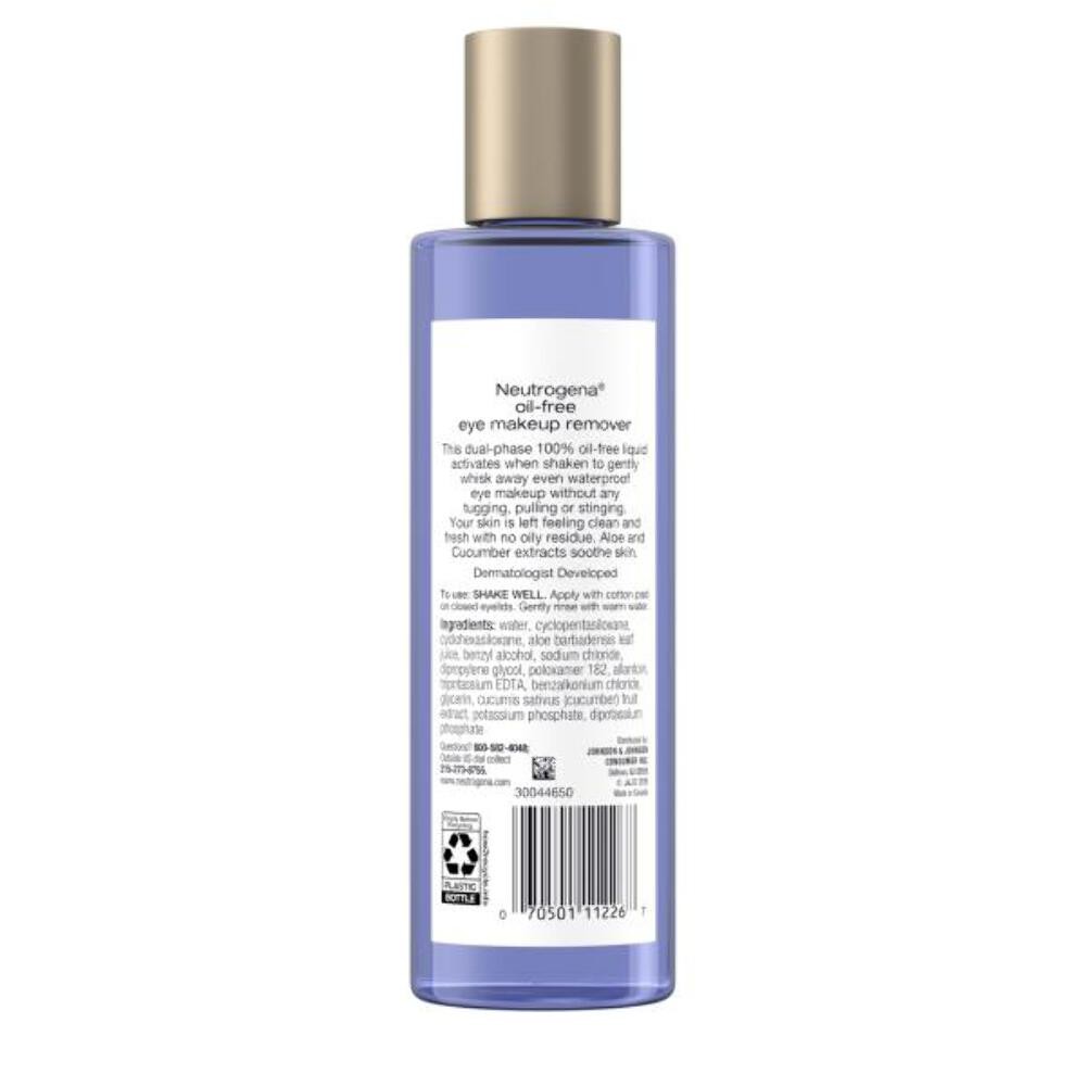 Neutrogena Gentle Oil-Free Eye Makeup Remover & Cleanser for Sensitive Eyes, Non