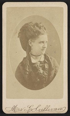 Photo:Laura Virginia Pywell O'Sullivan,wife of Timothy O'Sullivan,curled