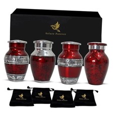 Small Urns for Human Ashes Keepsake - Mini Urn for Ashes Set of 4 - Honor Your