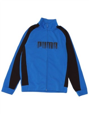Puma Jungen Graphic Trainingsanzug Oberteil Jacke 11-12 Jahre blau Colourblock DW09