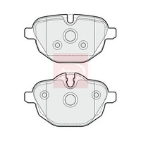 BMW X3 G01 F97 G08 2017 BremsbeläGe Hinten (Apec) R90