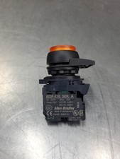 Allen Bradley 800F-X10 Contact Block w/Amber Pushbutton Switch       4D-4