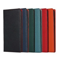 REAL LEATHER MOBILE PHONE CASE MAGNET CASE PROTECTIVE CASE WALLET BOOK FLIP
