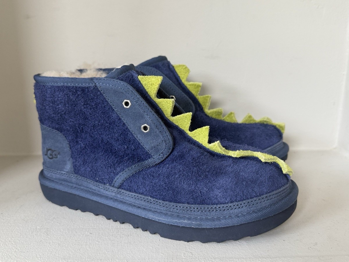UGG Boots Blue Unisex Kids UNISEX SZ 2 UGG Kids\' Navy and Cream Boots main image 1