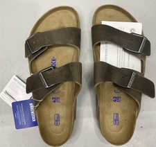 Birkenstock Unisex US W11/M9 Arizona Soft Footbed Sandals Faded Khaki