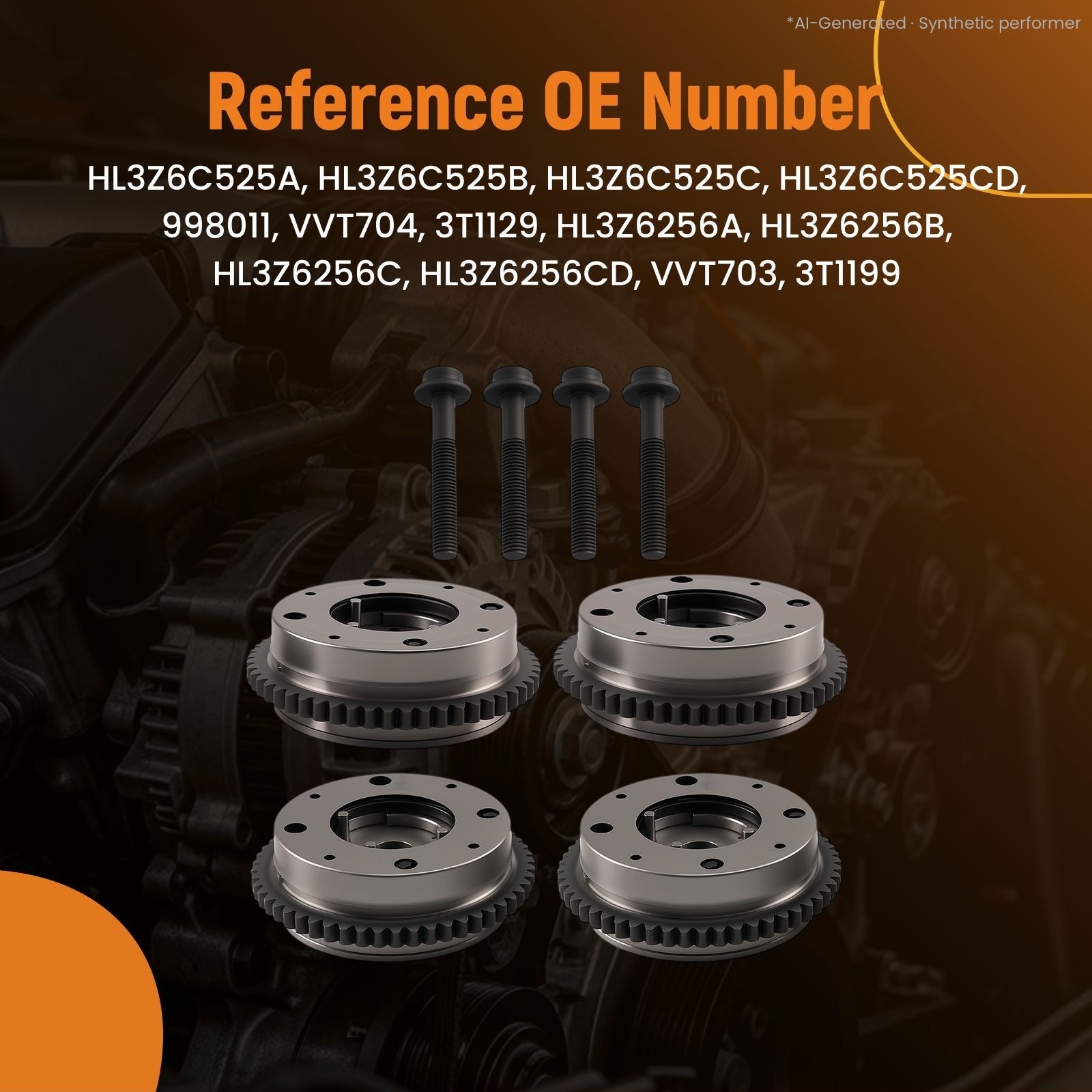 Ford GT Liquid Carbon 2017-2020 Camshaft sprockets Set