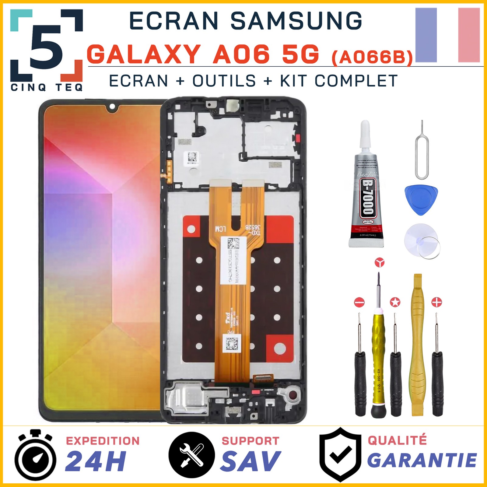 Écran de remplacement premium pour Samsung Galaxy A06 5G vitre d'affichage haute fidélité