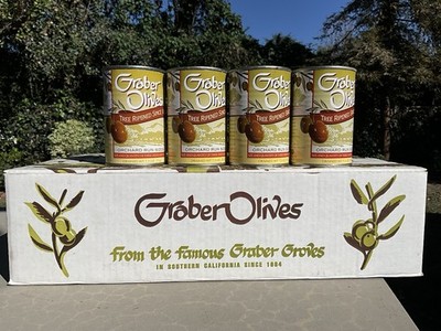 Graber Olives Co.  Orchard Run  Canned Olives, Lot Of 4 Cans