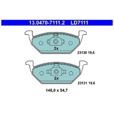 Satz Bremsbeläge Bremsklötze vorne für VW UP! 121 | 24077760