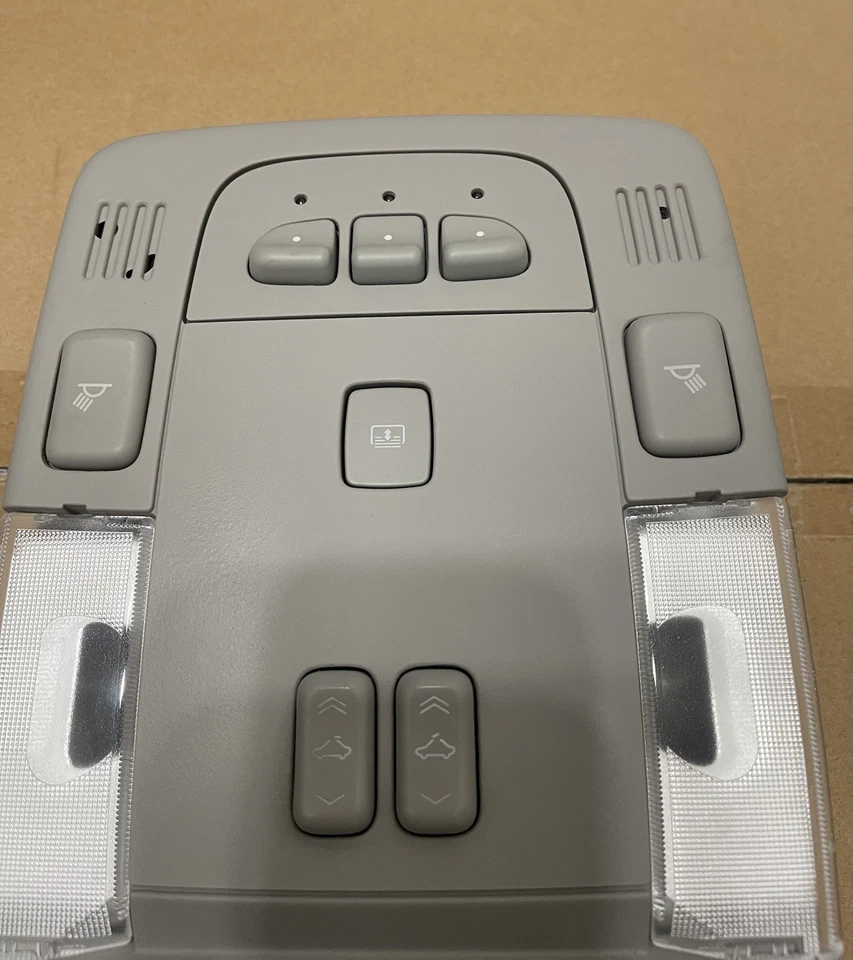 Cadillac DTS 2006-2008 consola aérea domo mapa luz Homelink gris Foto 3 de 4