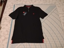 MENS SMALL BLACK CHAPS SOFT STRETCH POLO SHIRT - NWT